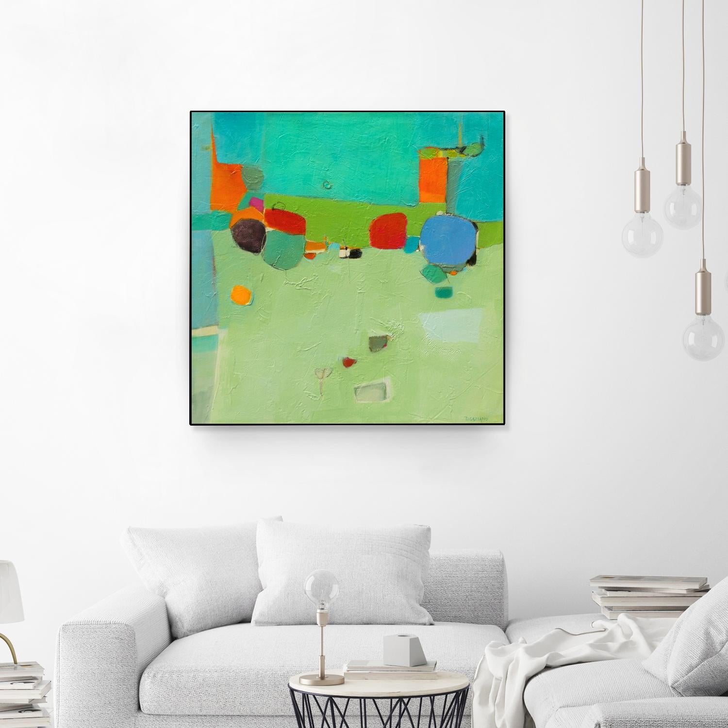 A Skip and a Roll by Dorothy Gaziano on GIANT ART - green abstract