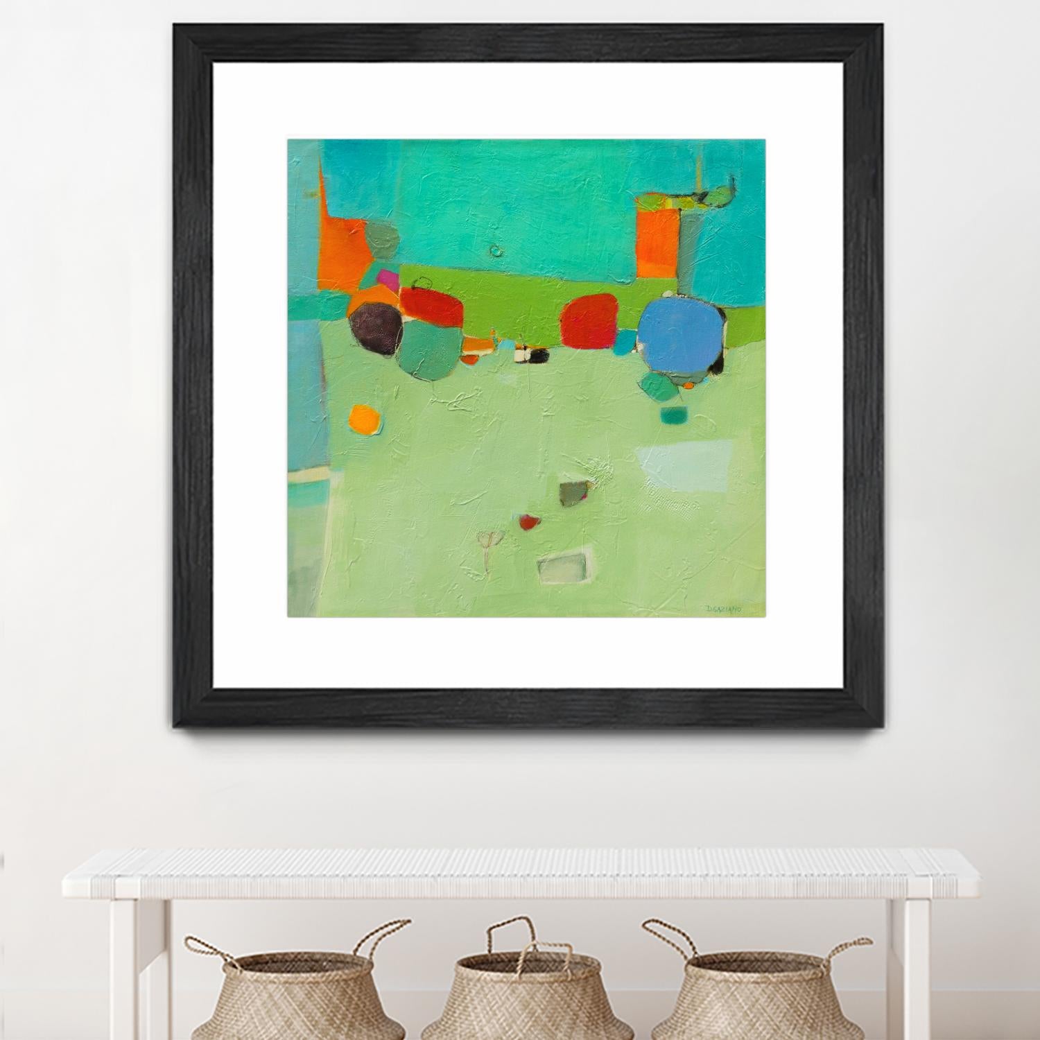 A Skip and a Roll by Dorothy Gaziano on GIANT ART - green abstract