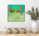 A Skip and a Roll by Dorothy Gaziano on GIANT ART - green abstract