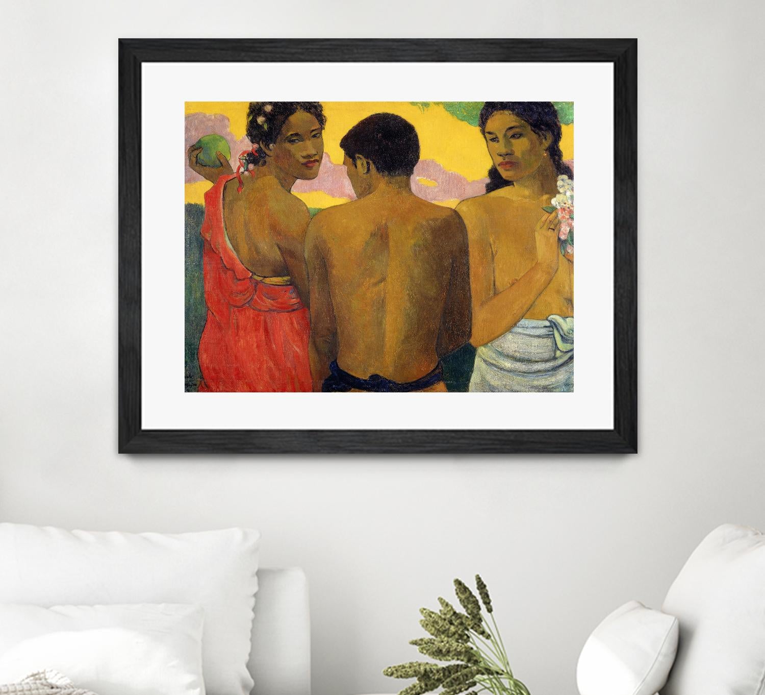 Three Tahitians by Paul Gauguin on GIANT ART - multicolor museum; figurative