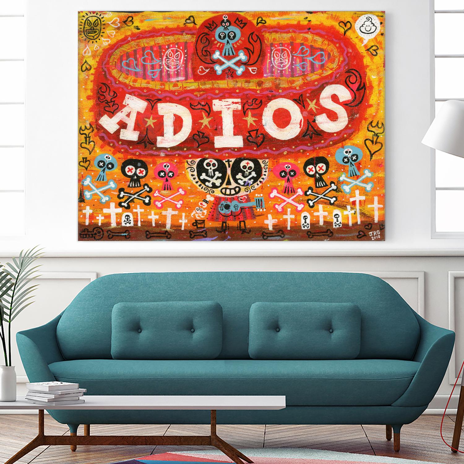 Adios Amigos by Jorge R. Gutierrez on GIANT ART - multicolor ethnic; urban/pop surrealism