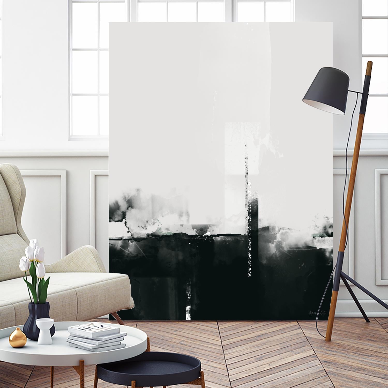Big Smoke by Green Lili on GIANT ART - white black & white