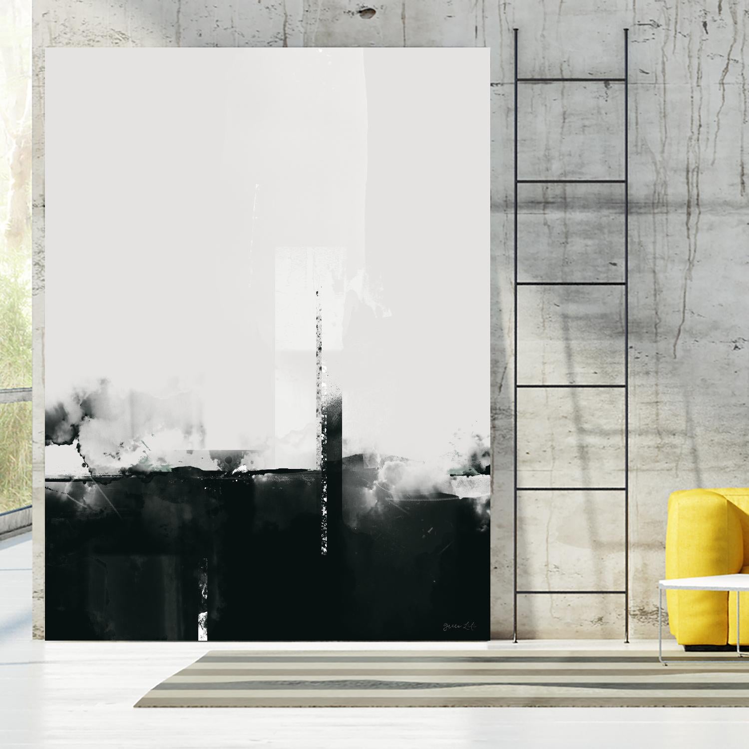 Big Smoke by Green Lili on GIANT ART - white black & white