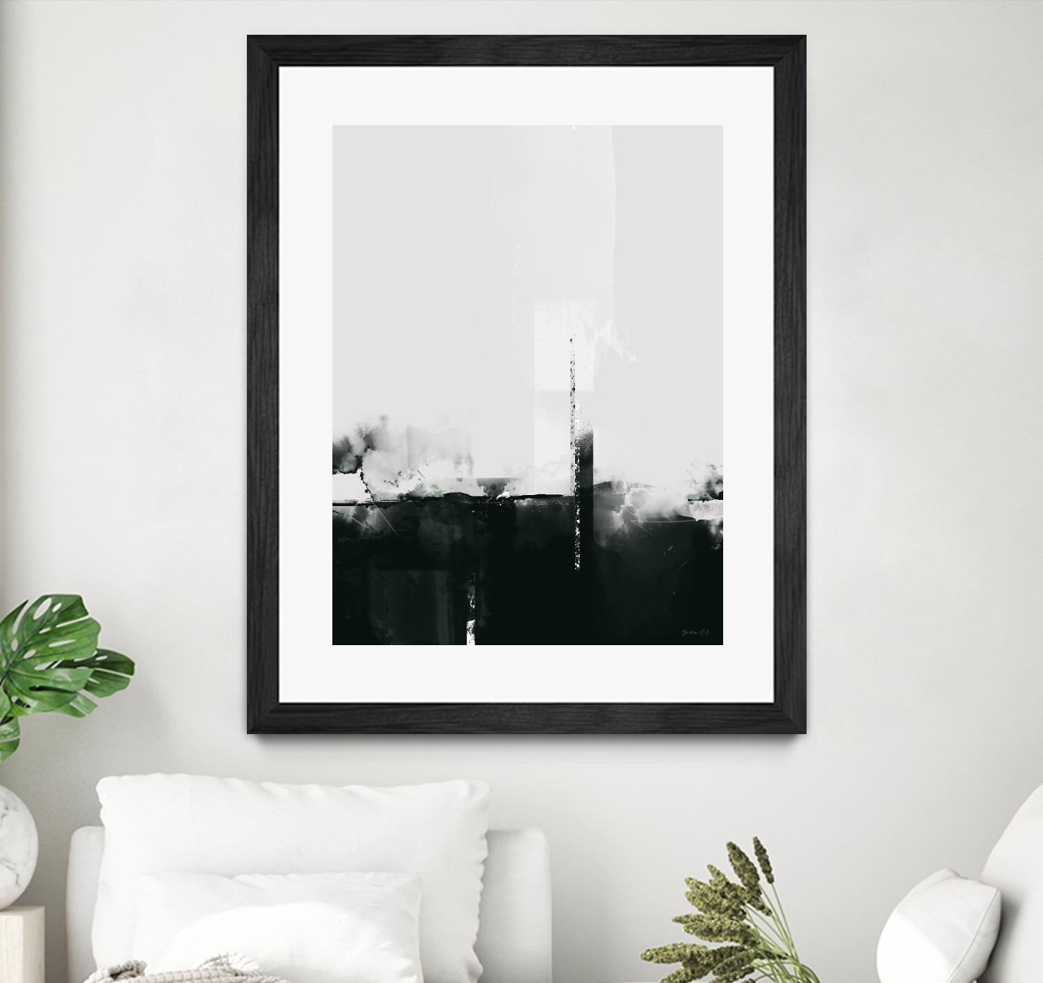 Big Smoke by Green Lili on GIANT ART - white black & white