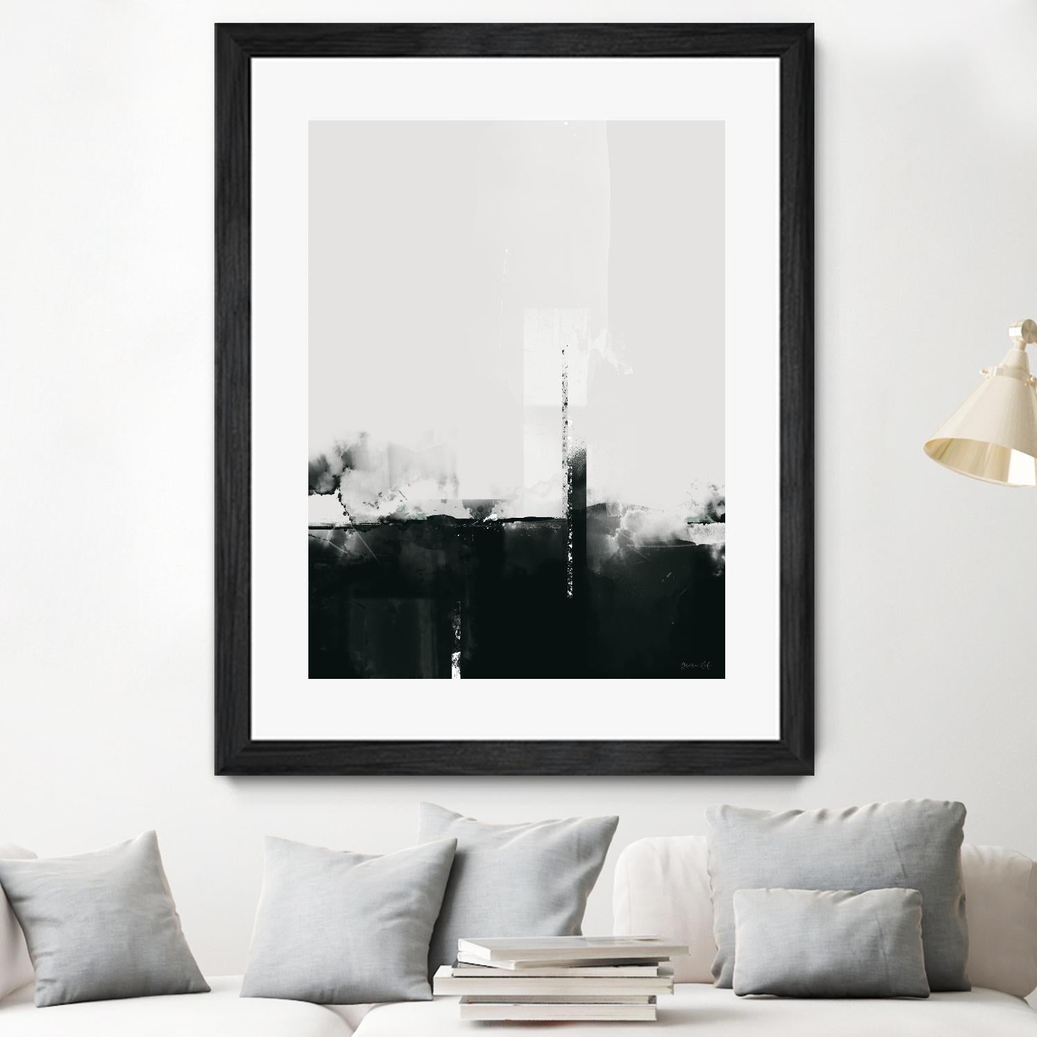 Big Smoke by Green Lili on GIANT ART - white black & white