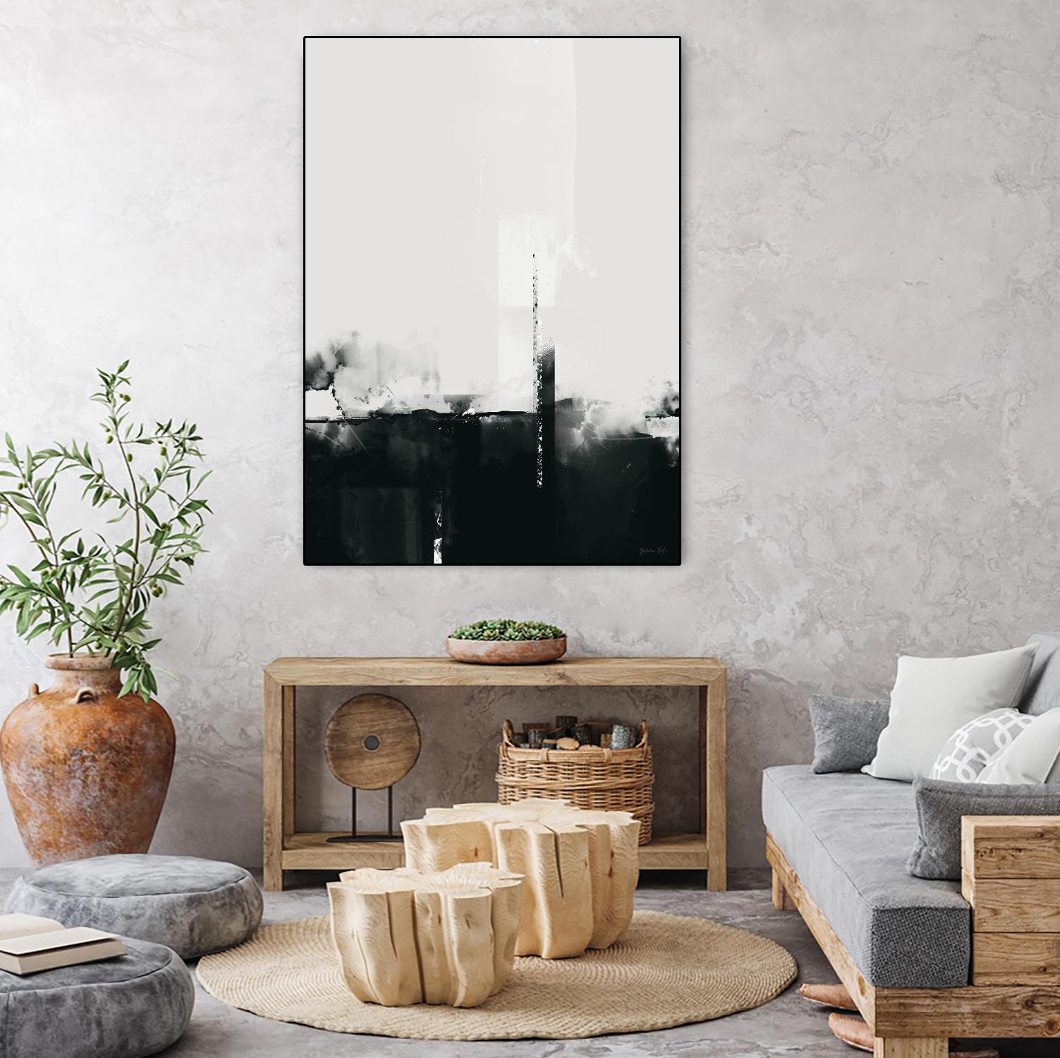 Big Smoke by Green Lili on GIANT ART - white black & white