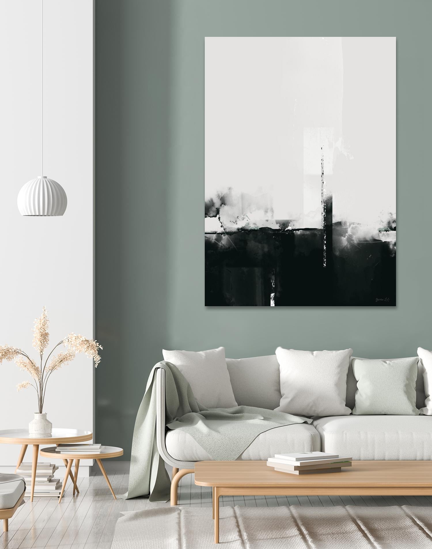 Big Smoke by Green Lili on GIANT ART - white black & white