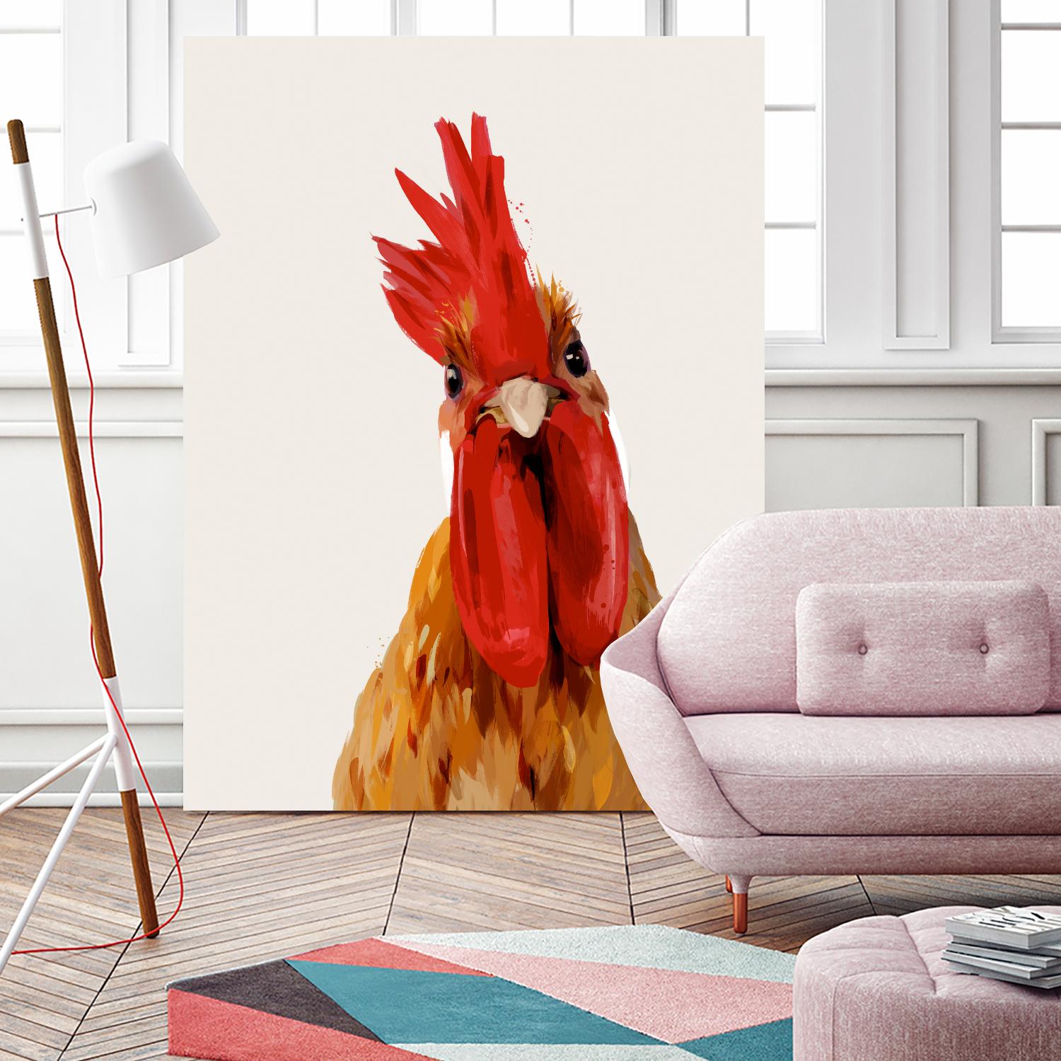 Chicken or The Egg? by Green Lili on GIANT ART - multicolor contemporary; animals