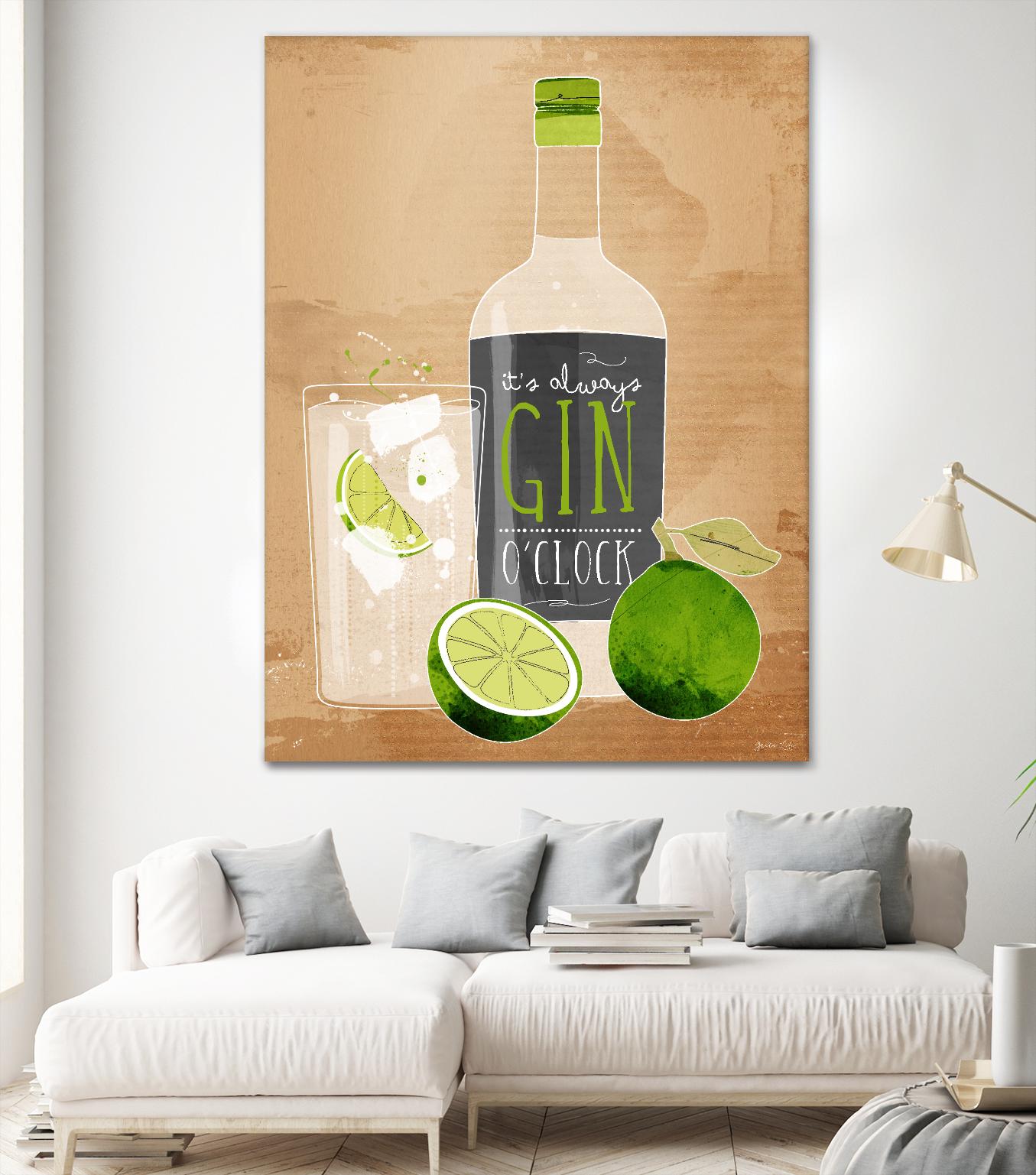 Gin O’Clock by Green Lili on GIANT ART - multicolor cuisine