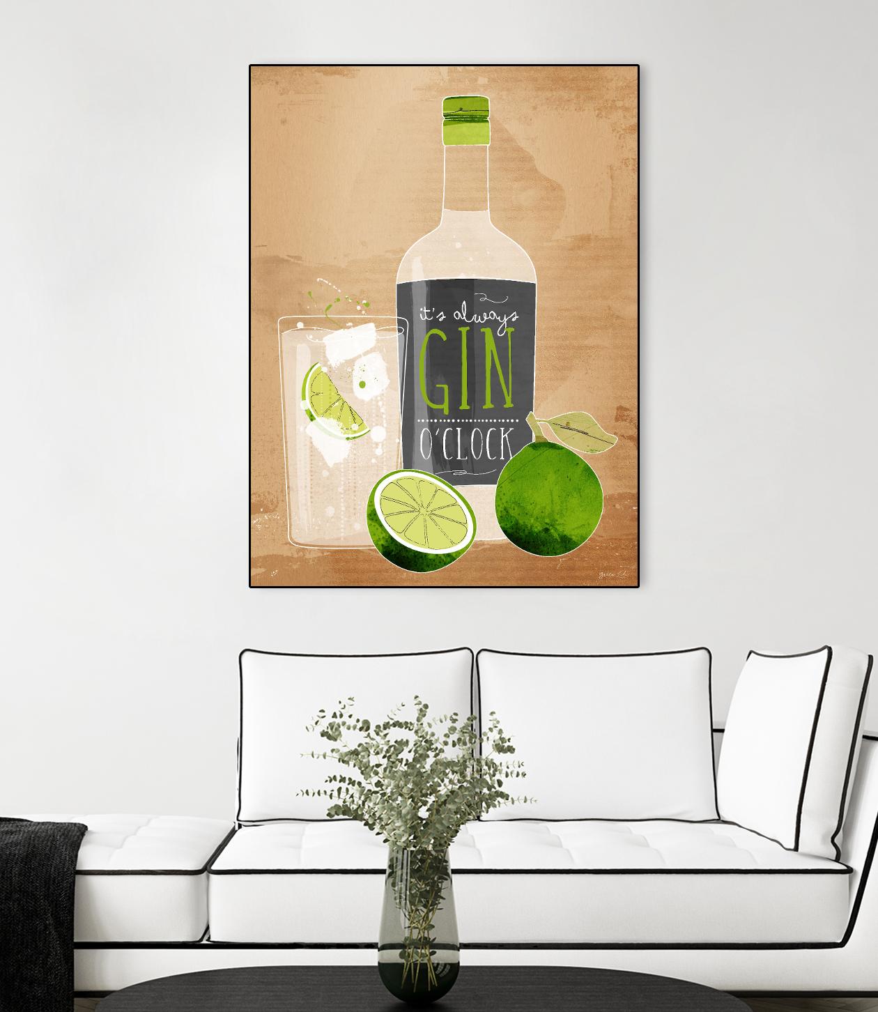 Gin O’Clock by Green Lili on GIANT ART - multicolor cuisine