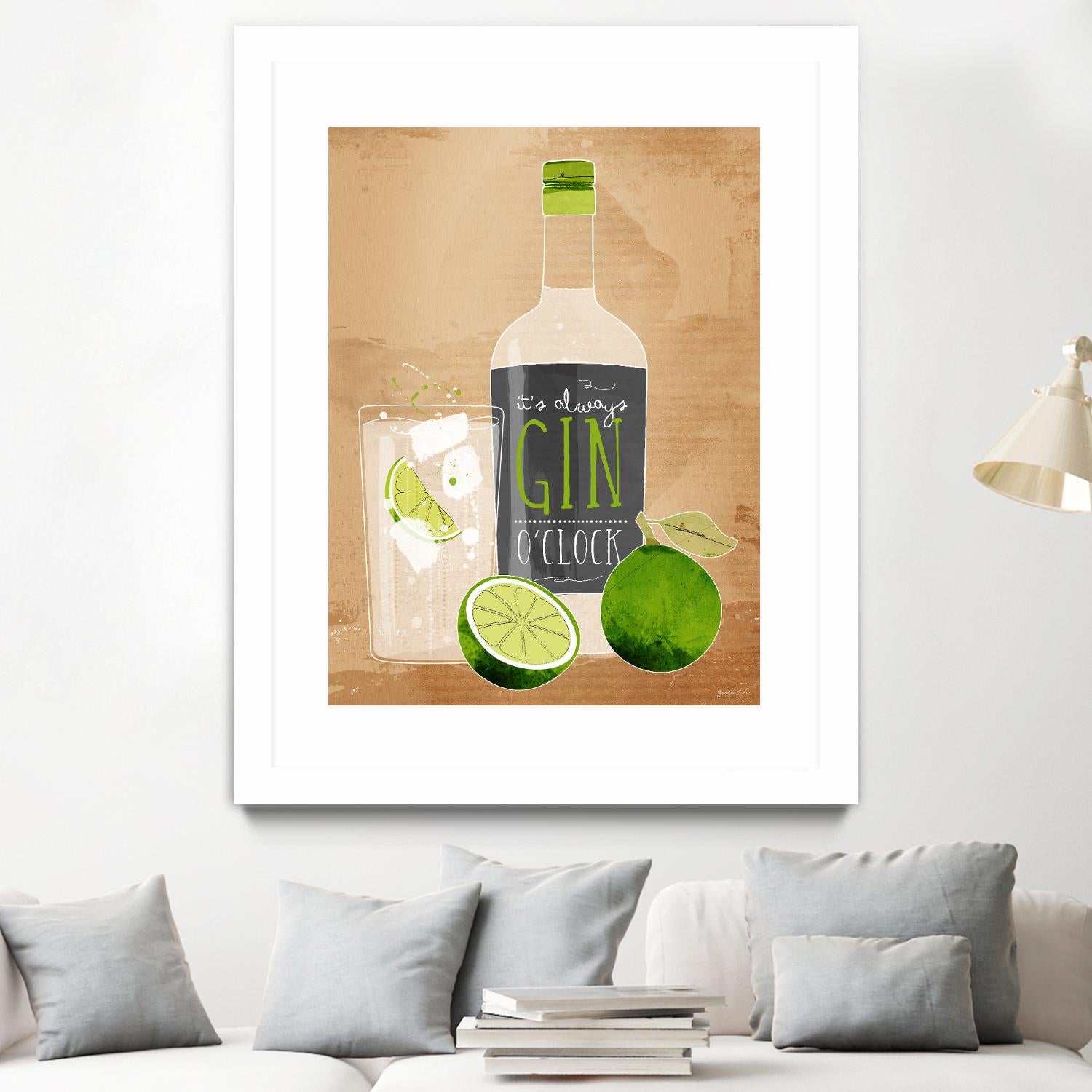 Gin O’Clock by Green Lili on GIANT ART - multicolor cuisine