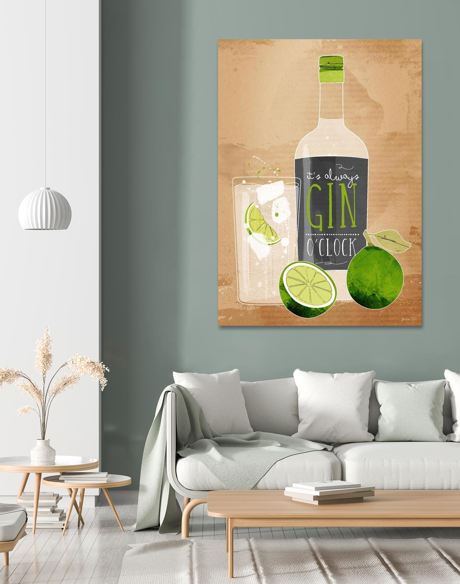 Gin O’Clock by Green Lili on GIANT ART - multicolor cuisine