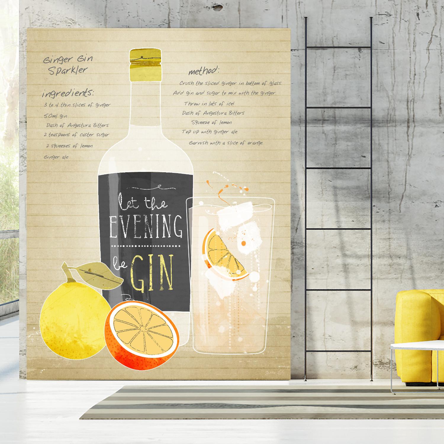 Ginger Gin Sparkler by Green Lili on GIANT ART - multicolor cuisine