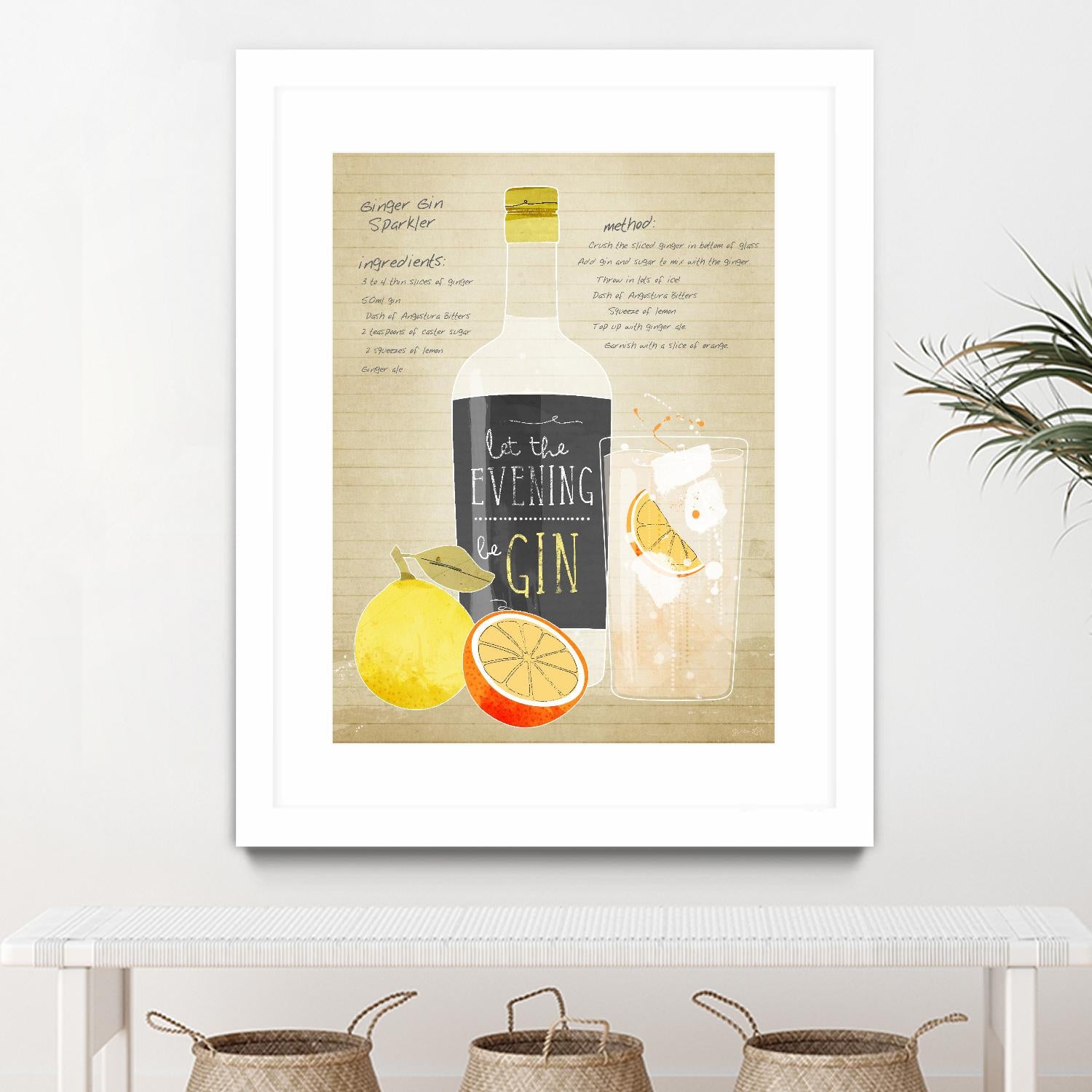 Ginger Gin Sparkler by Green Lili on GIANT ART - multicolor cuisine