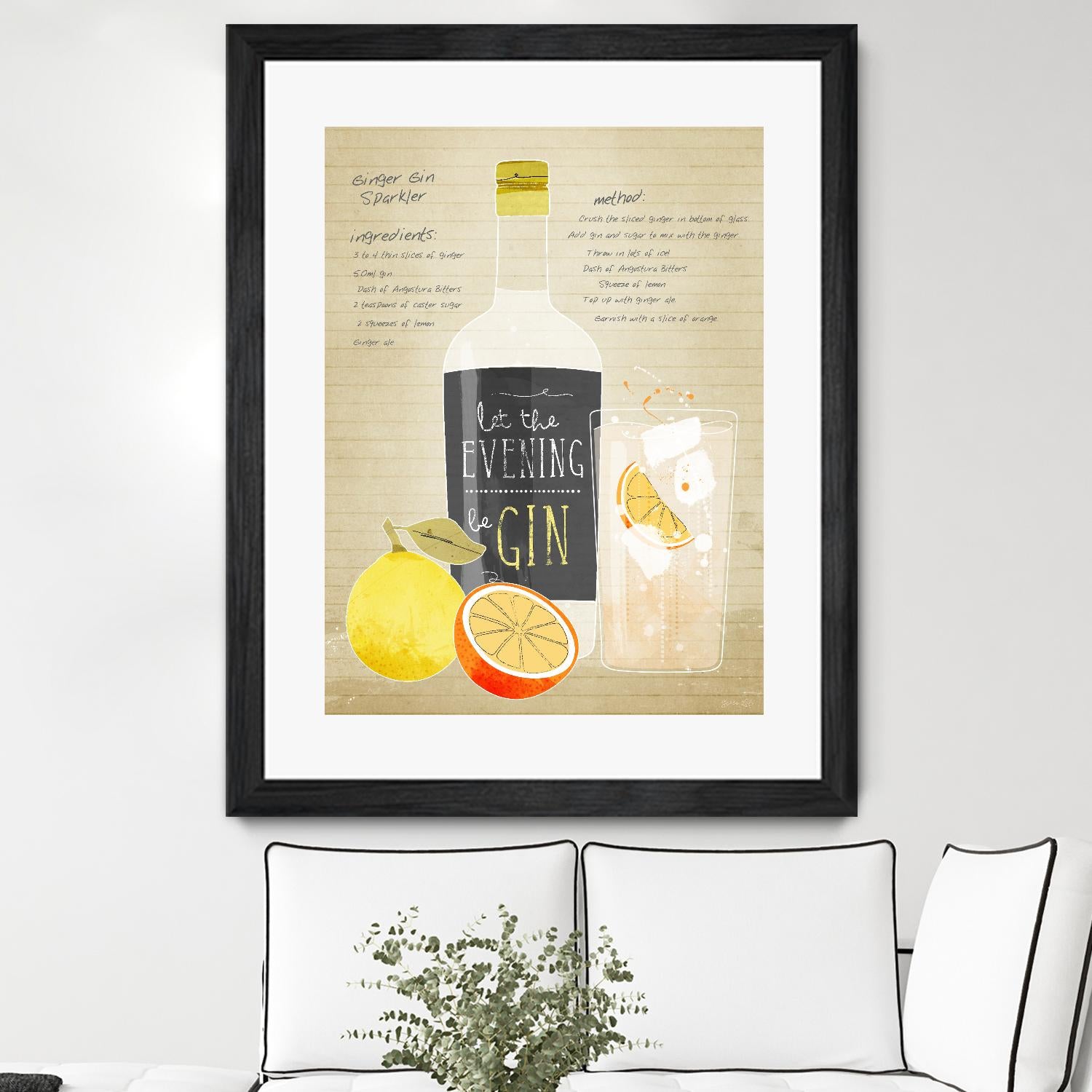 Ginger Gin Sparkler by Green Lili on GIANT ART - multicolor cuisine