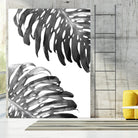 Double Philodendron (BW) by Lexie Greer on GIANT ART - multicolor photography; floral/still life