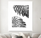 Double Philodendron (BW) by Lexie Greer on GIANT ART - multicolor photography; floral/still life