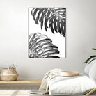 Double Philodendron (BW) by Lexie Greer on GIANT ART - multicolor photography; floral/still life
