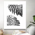 Double Philodendron (BW) by Lexie Greer on GIANT ART - multicolor photography; floral/still life