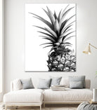 Pineapple (BW) by Lexie Greer on GIANT ART - multicolor photography; cuisine; floral/still life