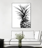 Pineapple (BW) by Lexie Greer on GIANT ART - multicolor photography; cuisine; floral/still life