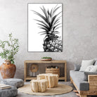 Pineapple (BW) by Lexie Greer on GIANT ART - multicolor photography; cuisine; floral/still life