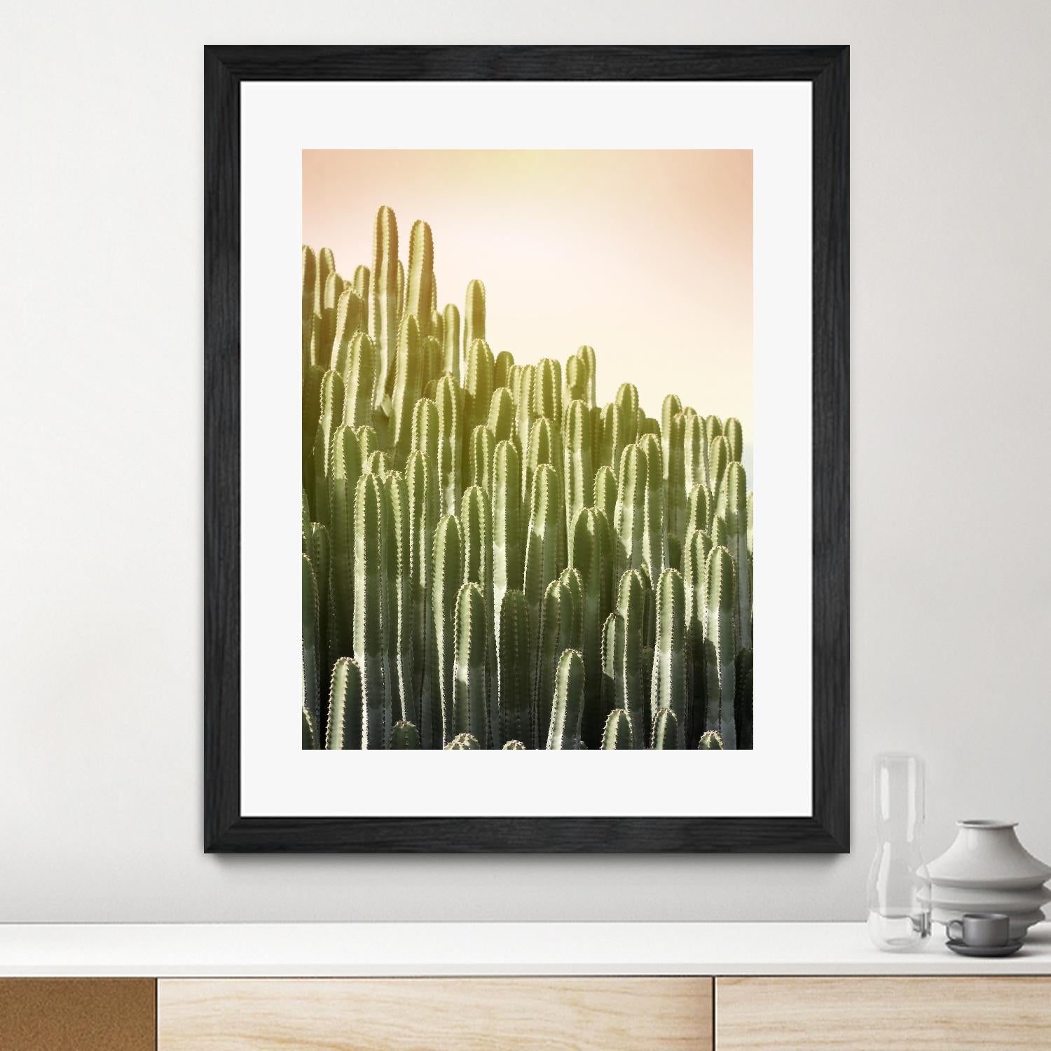 Pink Sky Cactus by Lexie Greer on GIANT ART - multicolor photography; floral/still life