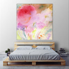 Pink Whisper by Sheila Golden on GIANT ART - multicolor contemporary; floral/still life; abstracts