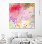 Pink Whisper by Sheila Golden on GIANT ART - multicolor contemporary; floral/still life; abstracts