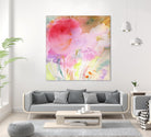 Pink Whisper by Sheila Golden on GIANT ART - multicolor contemporary; floral/still life; abstracts
