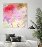 Pink Whisper by Sheila Golden on GIANT ART - multicolor contemporary; floral/still life; abstracts