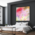 Pink Whisper by Sheila Golden on GIANT ART - multicolor contemporary; floral/still life; abstracts