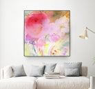 Pink Whisper by Sheila Golden on GIANT ART - multicolor contemporary; floral/still life; abstracts