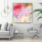 Pink Whisper by Sheila Golden on GIANT ART - multicolor contemporary; floral/still life; abstracts