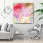 Pink Whisper by Sheila Golden on GIANT ART - multicolor contemporary; floral/still life; abstracts