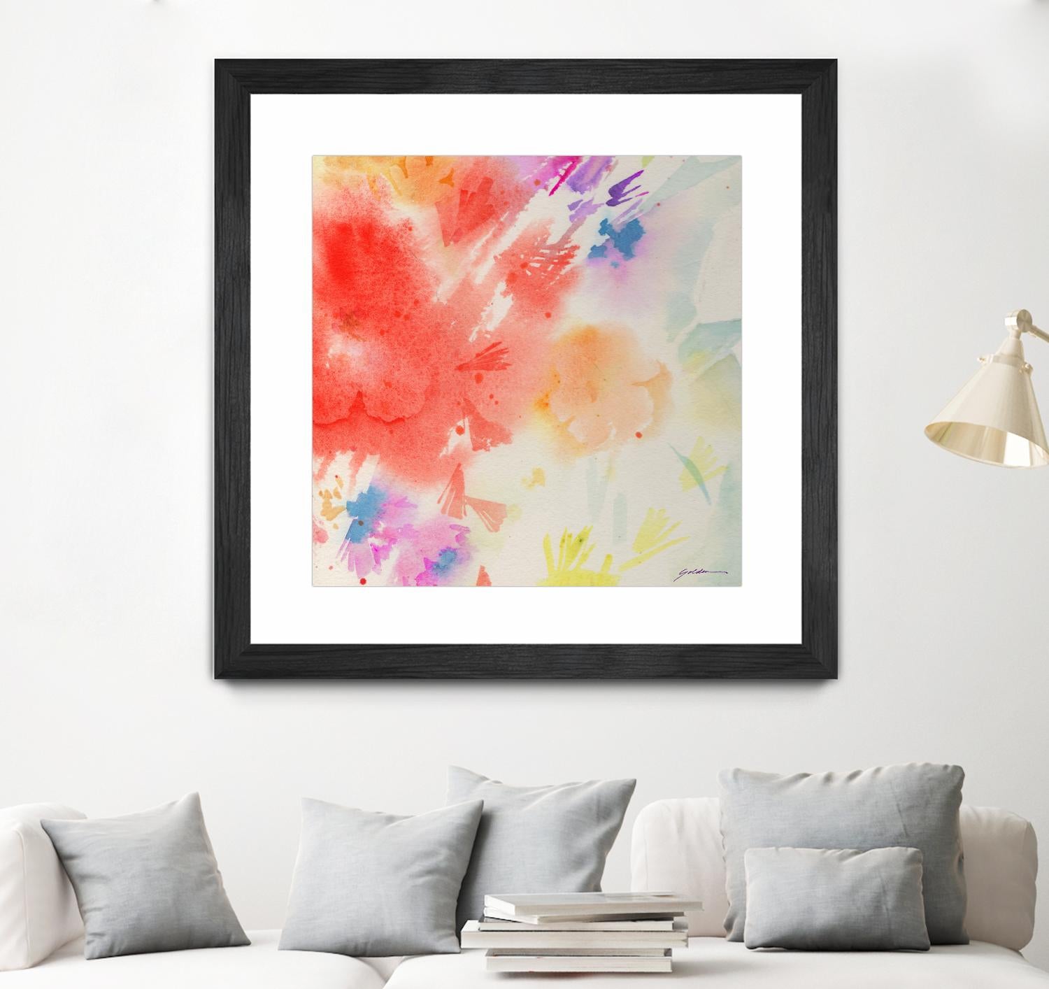 Summer Glory by Sheila Golden on GIANT ART - multicolor contemporary; abstracts; floral/still life