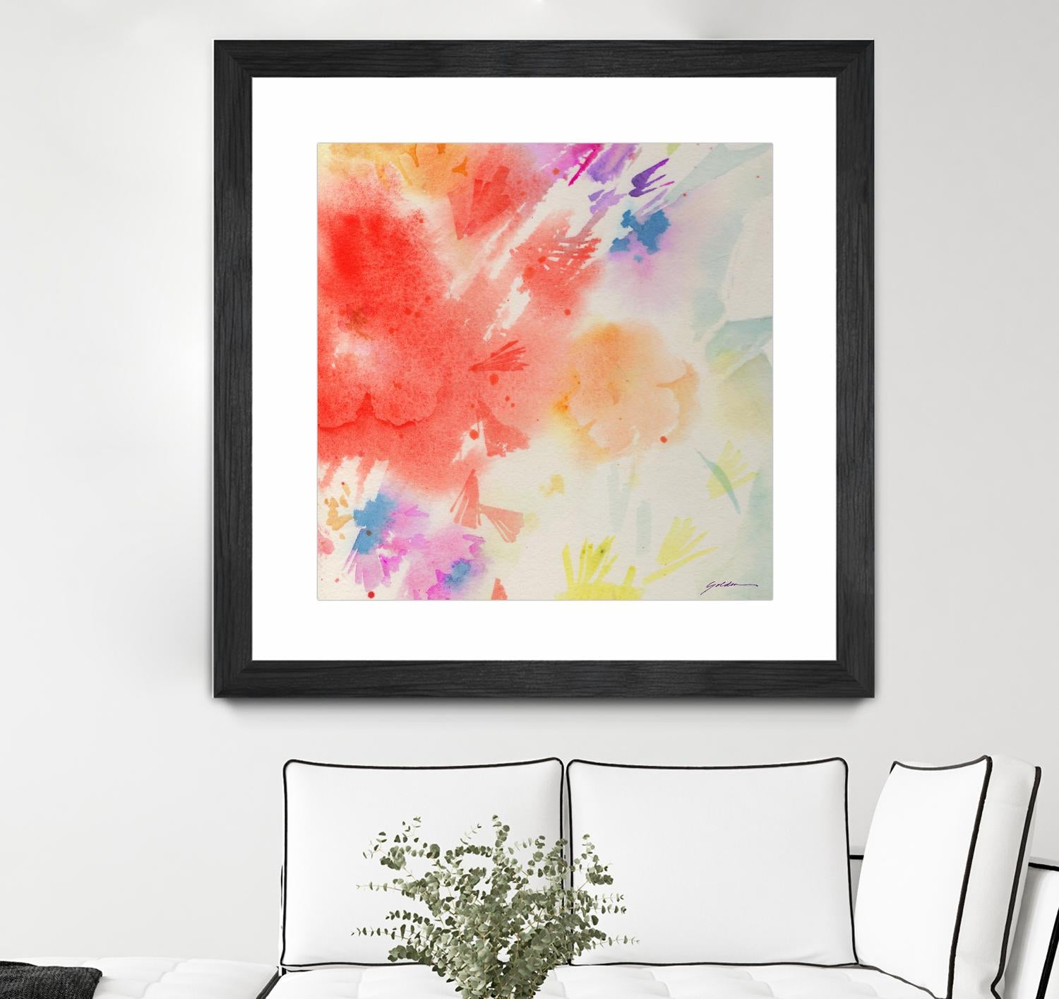 Summer Glory by Sheila Golden on GIANT ART - multicolor contemporary; abstracts; floral/still life