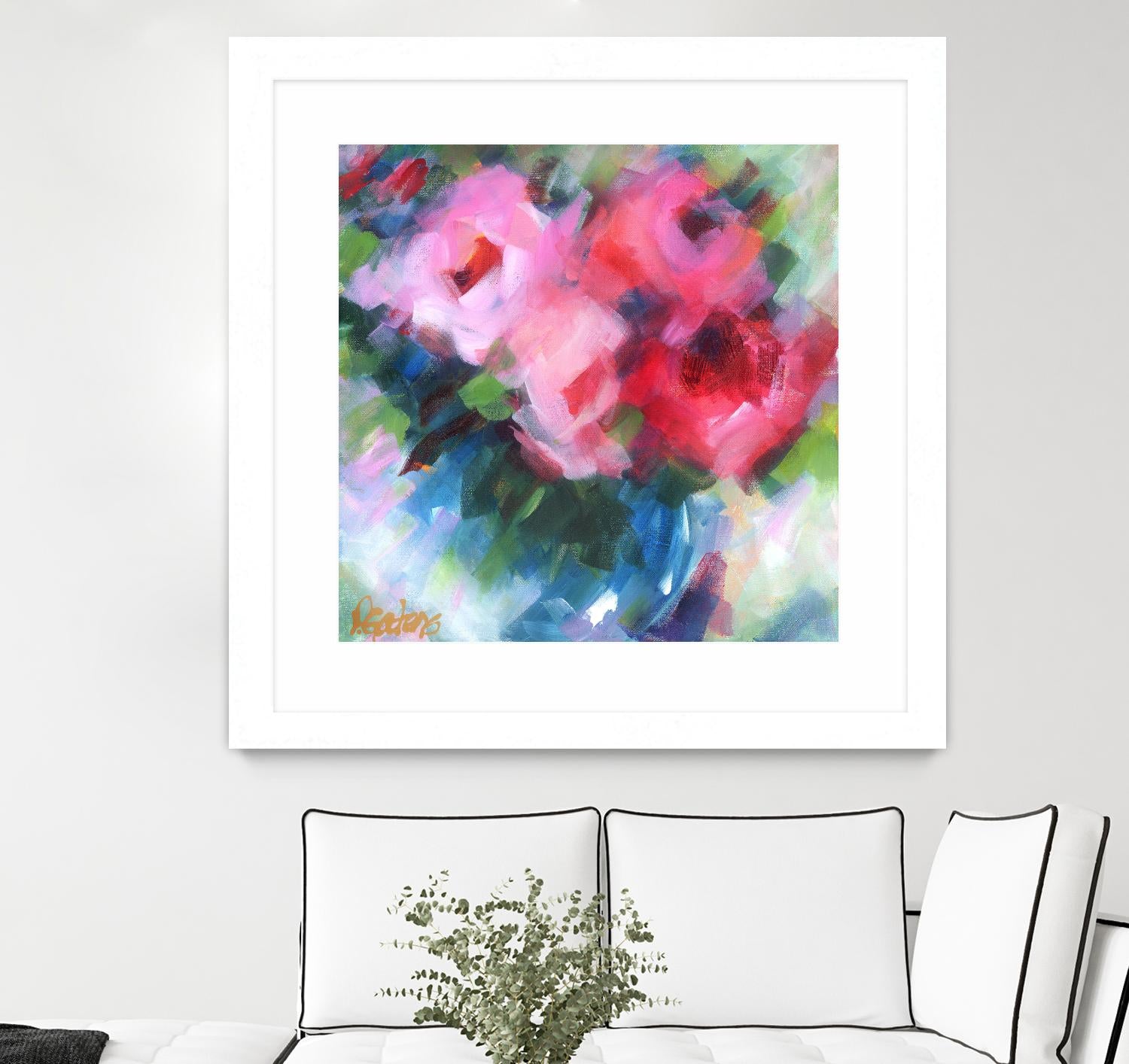 Big Pinks by Pamela Gatens on GIANT ART - multicolor floral/still life