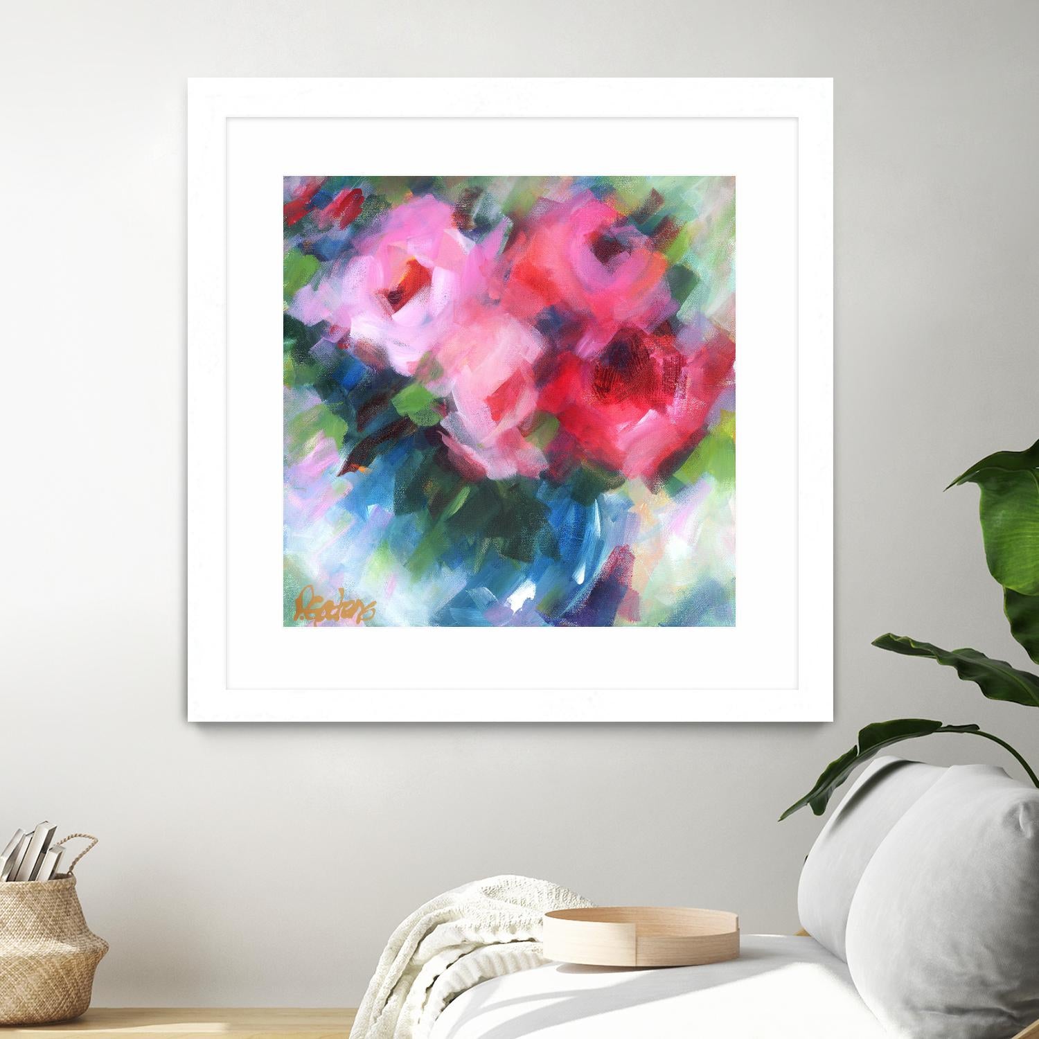 Big Pinks by Pamela Gatens on GIANT ART - multicolor floral/still life