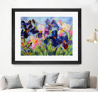 The Iris Show by Pamela Gatens on GIANT ART - multicolor floral/still life; contemporary