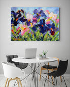 The Iris Show by Pamela Gatens on GIANT ART - multicolor floral/still life; contemporary