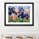 The Iris Show by Pamela Gatens on GIANT ART - multicolor floral/still life; contemporary