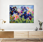The Iris Show by Pamela Gatens on GIANT ART - multicolor floral/still life; contemporary