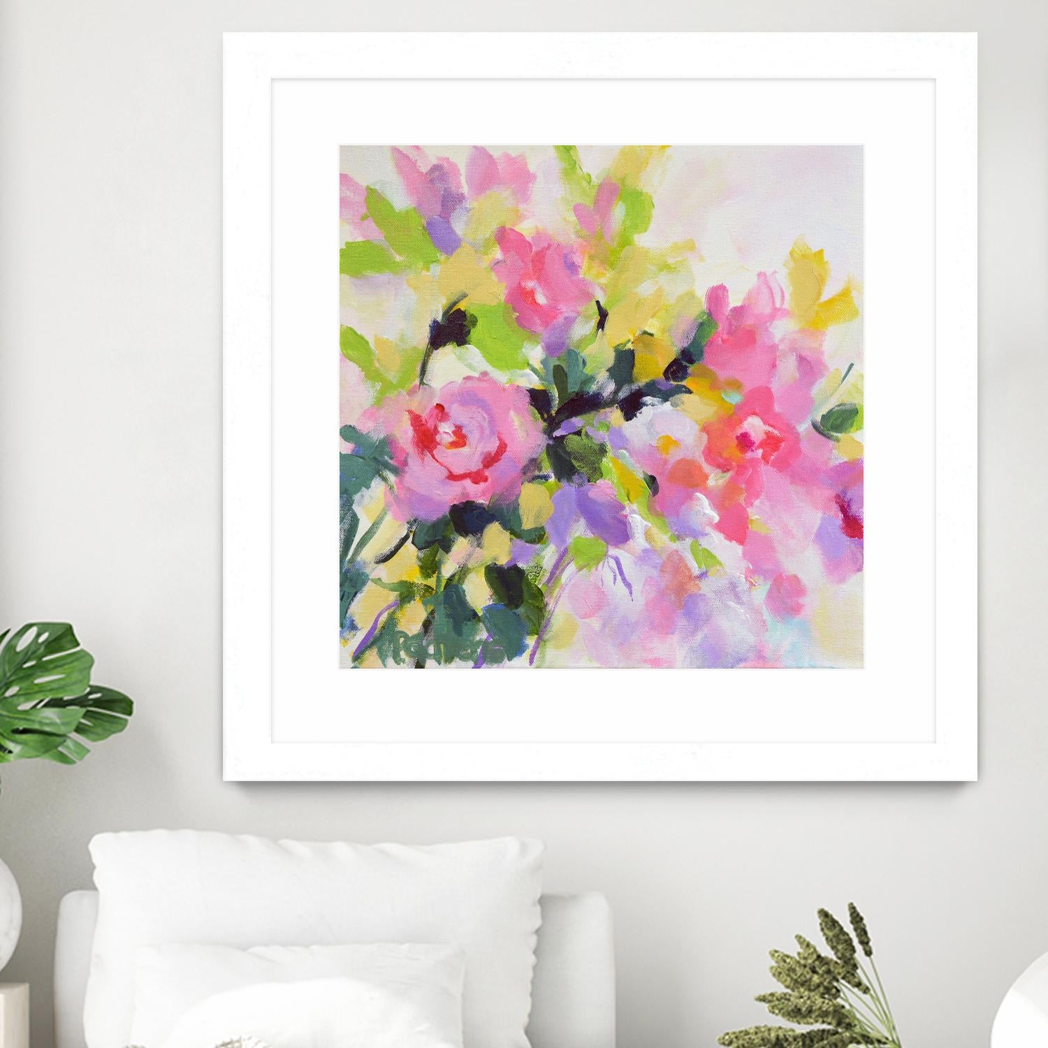 Wild Rose Garden by Pamela Gatens on GIANT ART - multicolor floral/still life; contemporary