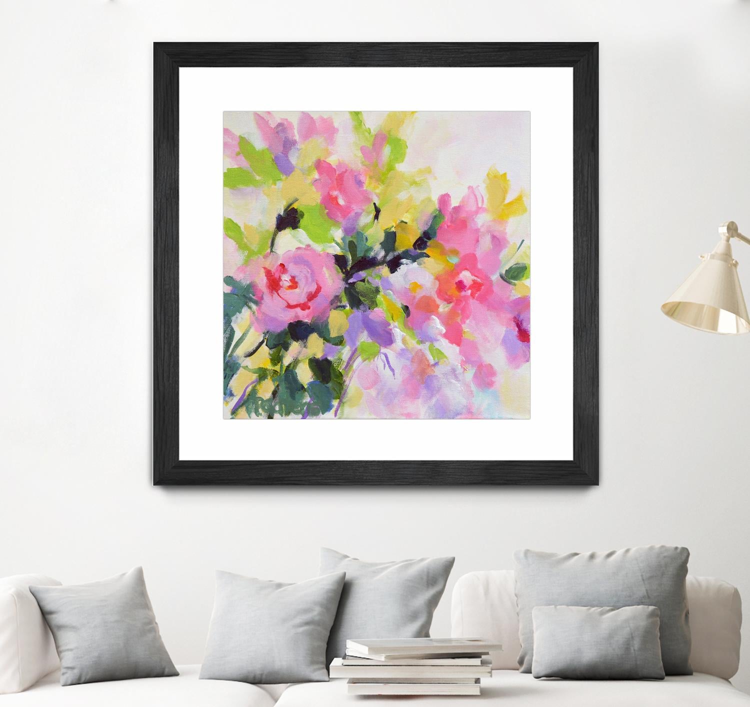 Wild Rose Garden by Pamela Gatens on GIANT ART - multicolor floral/still life; contemporary