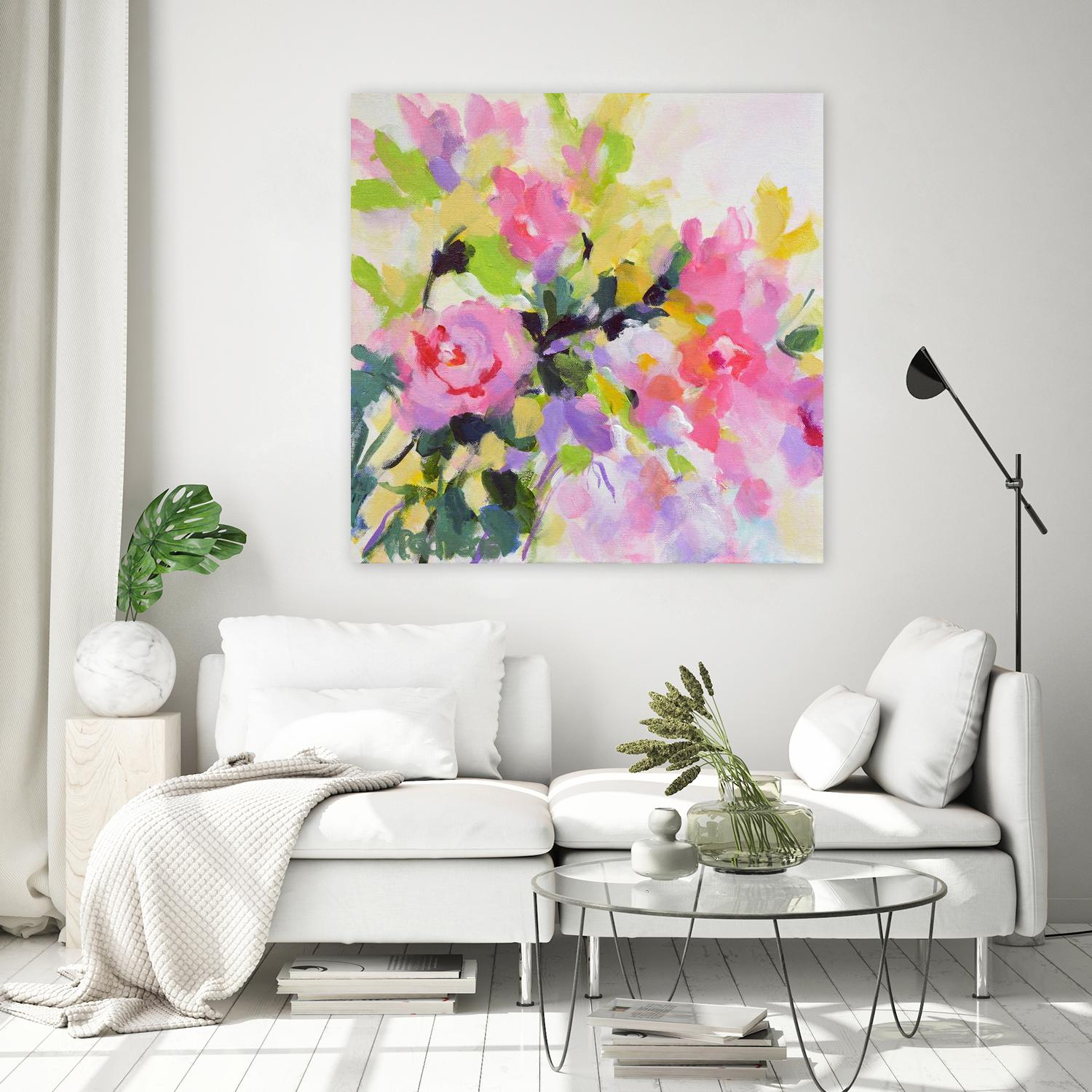 Wild Rose Garden by Pamela Gatens on GIANT ART - multicolor floral/still life; contemporary