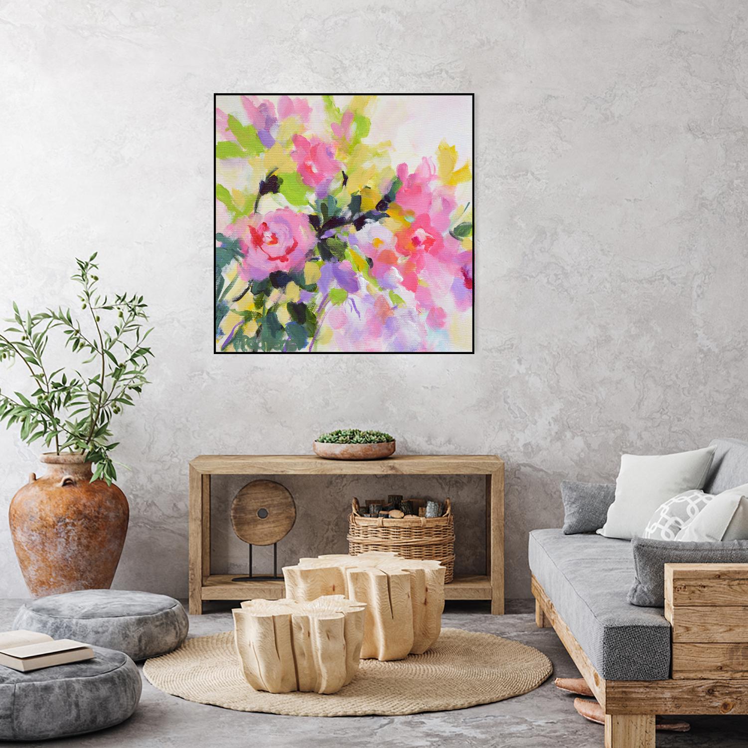 Wild Rose Garden by Pamela Gatens on GIANT ART - multicolor floral/still life; contemporary