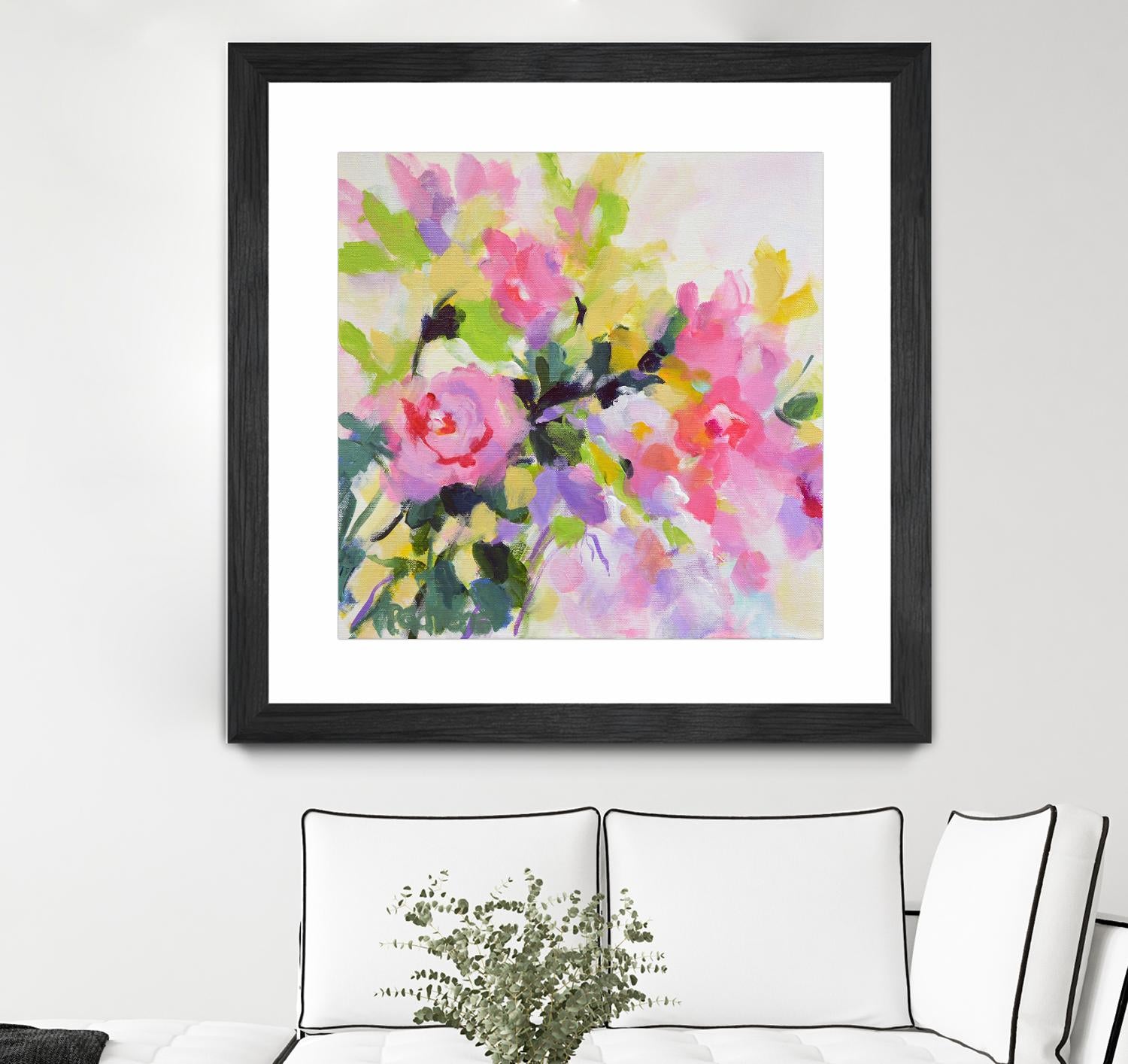 Wild Rose Garden by Pamela Gatens on GIANT ART - multicolor floral/still life; contemporary