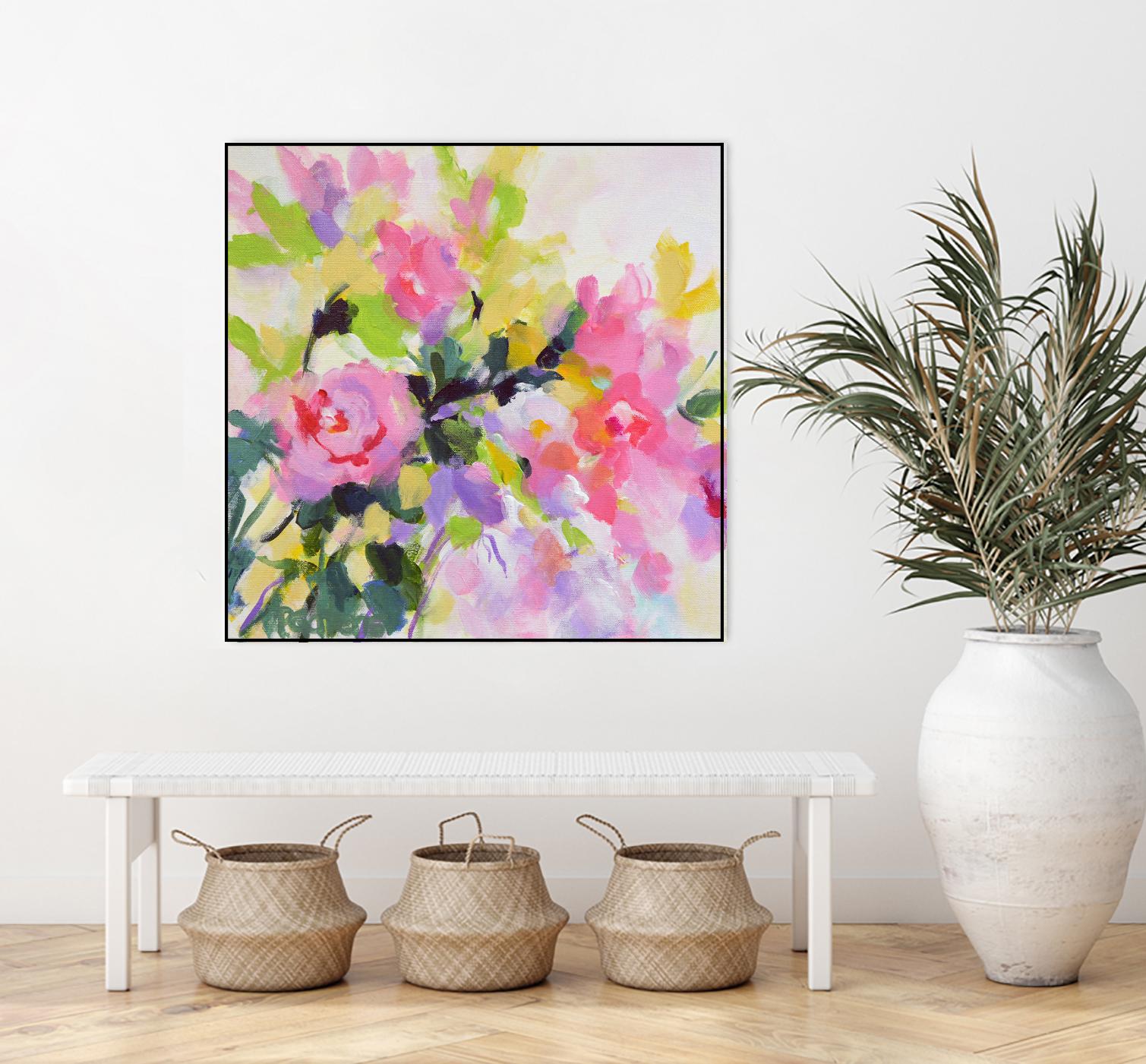 Wild Rose Garden by Pamela Gatens on GIANT ART - multicolor floral/still life; contemporary