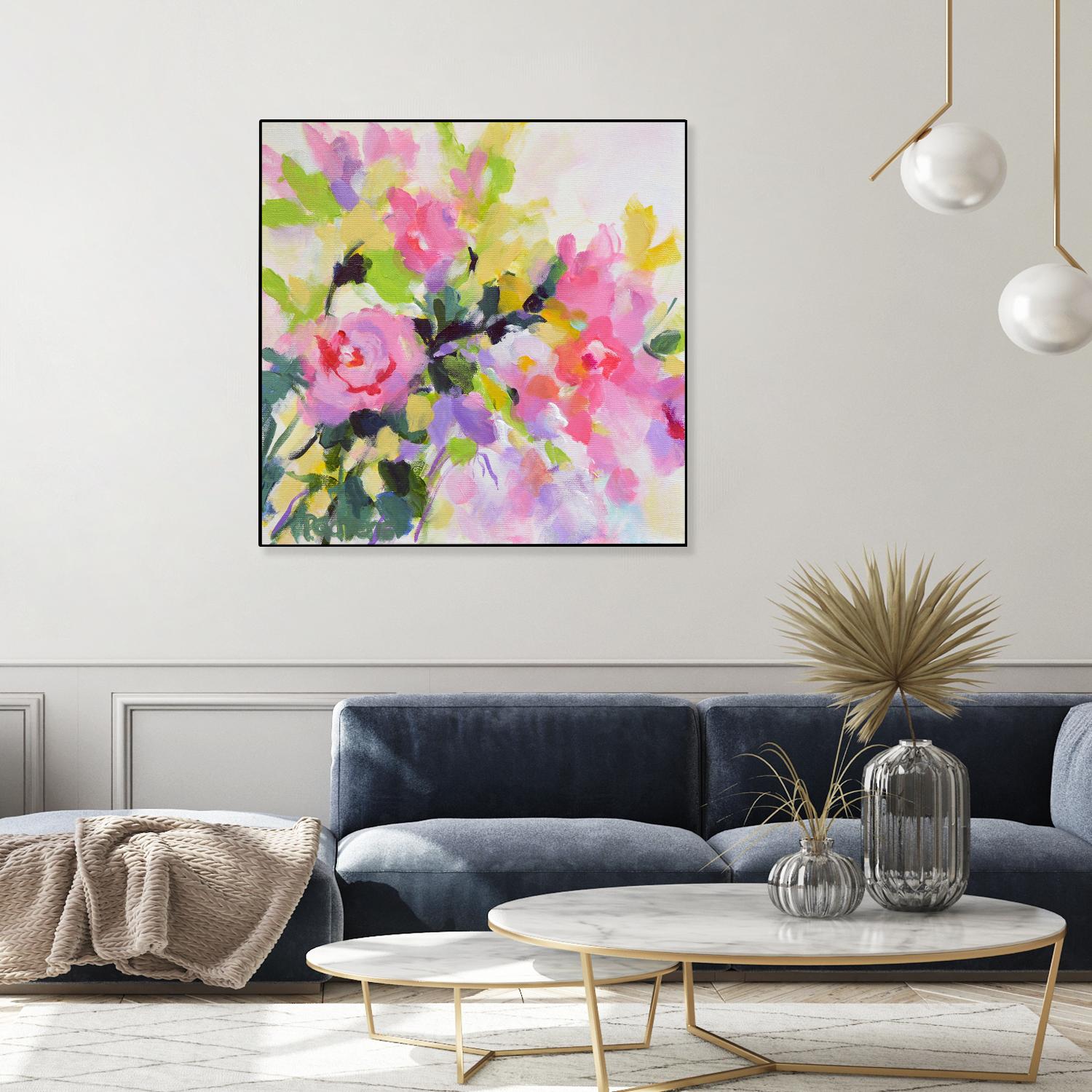 Wild Rose Garden by Pamela Gatens on GIANT ART - multicolor floral/still life; contemporary